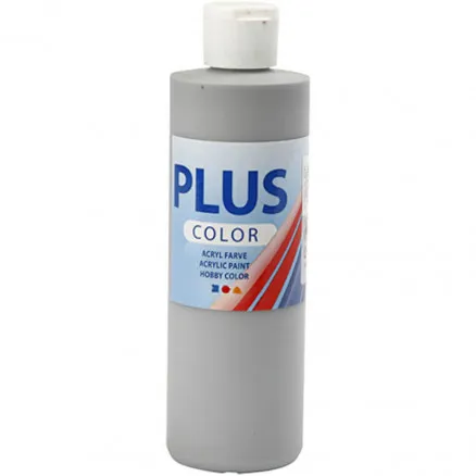 Plus Color askartelumaali, rain grey, 250 ml/ 1 fl.
