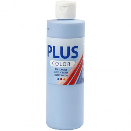 Plus Color askartelumaali, taivaansininen, 250 ml/1 pullo