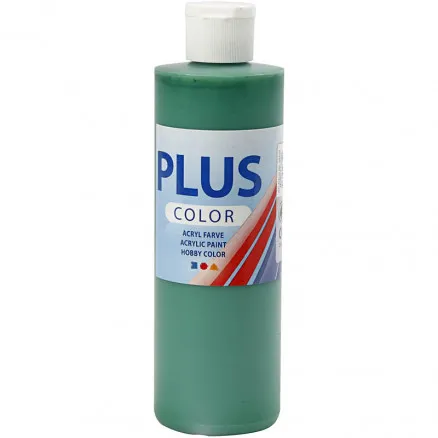Plus Color -harrastusmaali, kirkkaanvihreä, 250 ml/1 pullo.