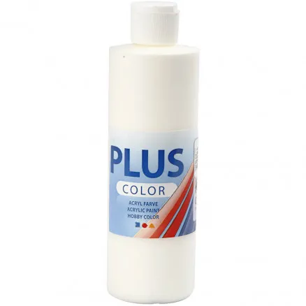 Plus Color Askartelumaali, Offwhite, 250ml