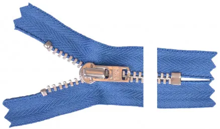 YKK vetoketju alumiini 22cm 4mm sininen