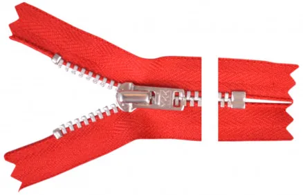 YKK vetoketju alumiini 12cm 4mm punainen